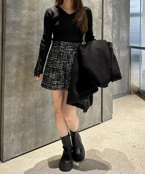 Remind me and forever(リマインドミーアンドフォーエバー)の「ワイドウエストショートパンツ(その他パンツ・レディース・スミクロ/その他/ブラック・FREE)」の14枚目の写真