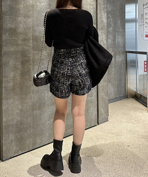 Remind me and forever(リマインドミーアンドフォーエバー)の「ワイドウエストショートパンツ(その他パンツ・レディース・スミクロ/その他/ブラック・FREE)」の17枚目の写真