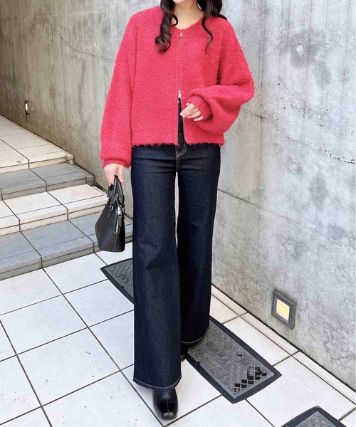 INGNI(イング)の「【WEB限定】フレアデニムパンツ/A(デニムパンツ・レディース・インディゴブルー/ブラック/ブルー系その他・M/S)」の7枚目の写真