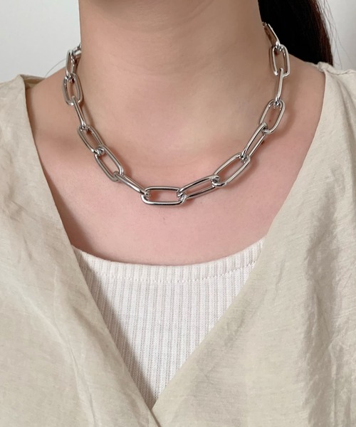 ciite'(シーテ)の「simple chain necklace / シンプルチェーンネックレス(ネックレス・レディース・シルバー/ゴールド・FREE)」の2枚目の写真