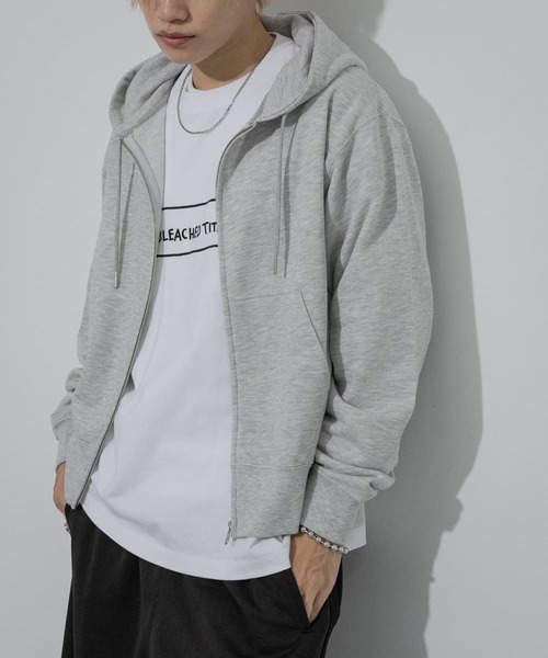 SENSE OF PLACE by URBAN RESEARCH（センスオブプレイスバイアーバンリサーチ）の「カラーZIPパーカー（パーカー・メンズ・ライトグレー/レッド/ブラック・MEDIUM/LARGE）」の5枚目の写真