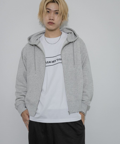 SENSE OF PLACE by URBAN RESEARCH（センスオブプレイスバイアーバンリサーチ）の「カラーZIPパーカー（パーカー・メンズ・ライトグレー/レッド/ブラック・MEDIUM/LARGE）」の6枚目の写真