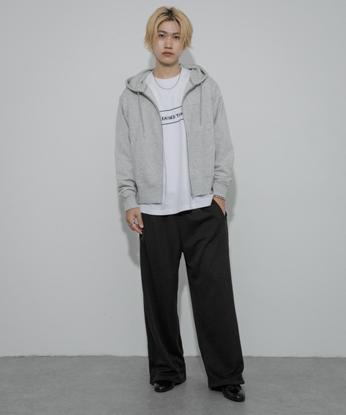 SENSE OF PLACE by URBAN RESEARCH（センスオブプレイスバイアーバンリサーチ）の「カラーZIPパーカー（パーカー・メンズ・ライトグレー/レッド/ブラック・MEDIUM/LARGE）」の7枚目の写真