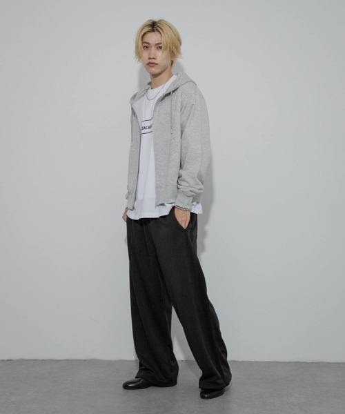 SENSE OF PLACE by URBAN RESEARCH（センスオブプレイスバイアーバンリサーチ）の「カラーZIPパーカー（パーカー・メンズ・ライトグレー/レッド/ブラック・MEDIUM/LARGE）」の8枚目の写真