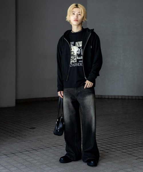 SENSE OF PLACE by URBAN RESEARCH（センスオブプレイスバイアーバンリサーチ）の「カラーZIPパーカー（パーカー・メンズ・ライトグレー/レッド/ブラック・MEDIUM/LARGE）」の12枚目の写真