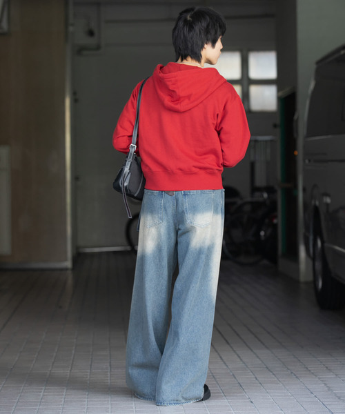 SENSE OF PLACE by URBAN RESEARCH（センスオブプレイスバイアーバンリサーチ）の「カラーZIPパーカー（パーカー・メンズ・ライトグレー/レッド/ブラック・MEDIUM/LARGE）」の17枚目の写真