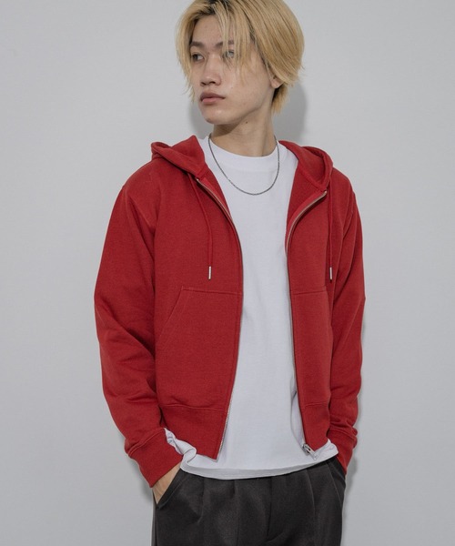 SENSE OF PLACE by URBAN RESEARCH（センスオブプレイスバイアーバンリサーチ）の「カラーZIPパーカー（パーカー・メンズ・ライトグレー/レッド/ブラック・MEDIUM/LARGE）」の19枚目の写真