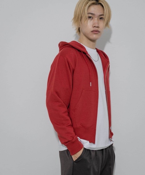 SENSE OF PLACE by URBAN RESEARCH（センスオブプレイスバイアーバンリサーチ）の「カラーZIPパーカー（パーカー・メンズ・ライトグレー/レッド/ブラック・MEDIUM/LARGE）」の21枚目の写真