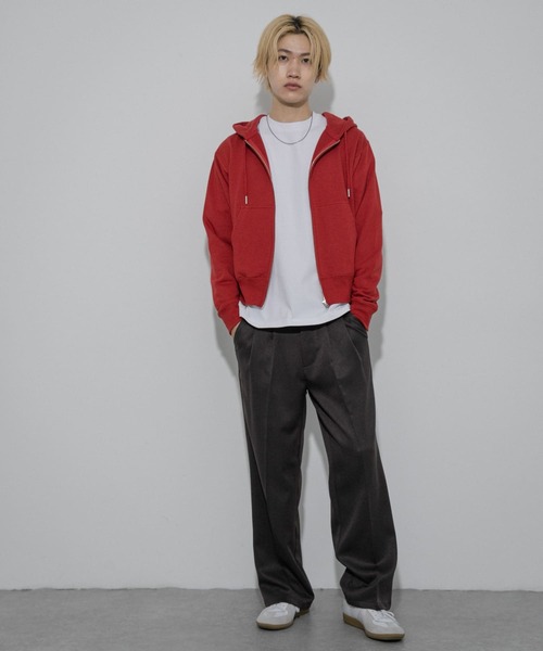 SENSE OF PLACE by URBAN RESEARCH（センスオブプレイスバイアーバンリサーチ）の「カラーZIPパーカー（パーカー・メンズ・ライトグレー/レッド/ブラック・MEDIUM/LARGE）」の22枚目の写真