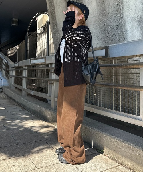 apres jour mignon（アプレジュールミニョン）の「【apresjour mignon SOIE】ユニセックスヴィンテージライクデニム【ZOZOTOWN限定アイテム】（デニムパンツ・レディース・ブラック/ブラウン・SMALL/X-LARGE/LARGE/MEDIUM）」の3枚目の写真