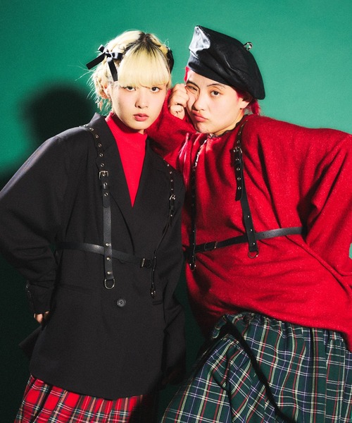 PUNYUS（プニュズ）の「もちもちカラーニット（ニット/セーター・レディース・ブラック/グレー/レッド/カーキ・1/2/4/3）」の5枚目の写真