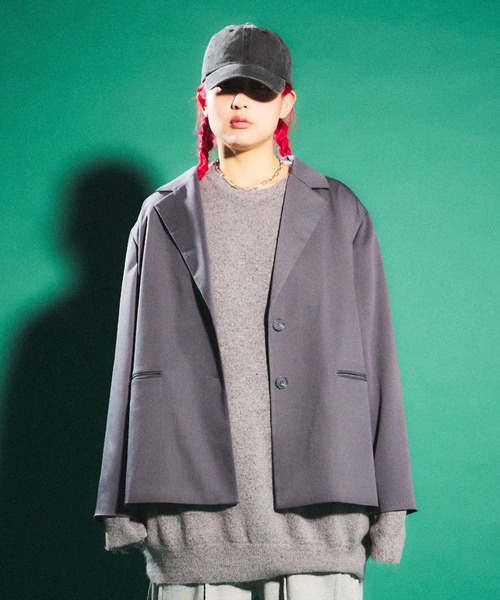 PUNYUS（プニュズ）の「もちもちカラーニット（ニット/セーター・レディース・ブラック/グレー/レッド/カーキ・1/2/4/3）」の13枚目の写真