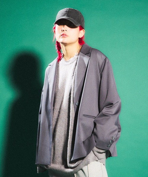 PUNYUS（プニュズ）の「もちもちカラーニット（ニット/セーター・レディース・ブラック/グレー/レッド/カーキ・1/2/4/3）」の14枚目の写真