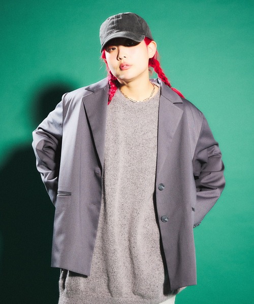 PUNYUS（プニュズ）の「もちもちカラーニット（ニット/セーター・レディース・ブラック/グレー/レッド/カーキ・1/2/4/3）」の15枚目の写真