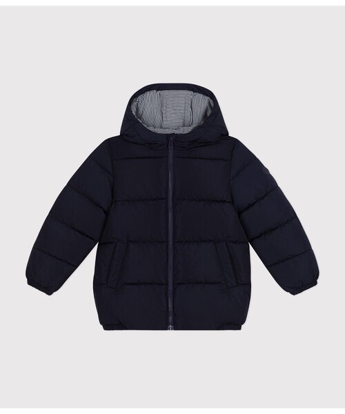 PETIT BATEAU(プチバトー)の「中綿入りジャケット(ダウンジャケット/コート・キッズ・ネイビー/グリーン/ピンク・6YEAR/10YEAR/12YEAR/8YEAR)」の2枚目の写真
