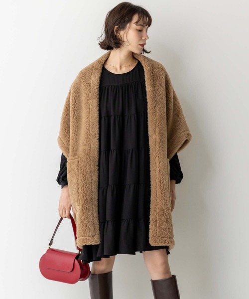 Gready Brilliant（グレディブリリアン）の「ボア×スエードショール