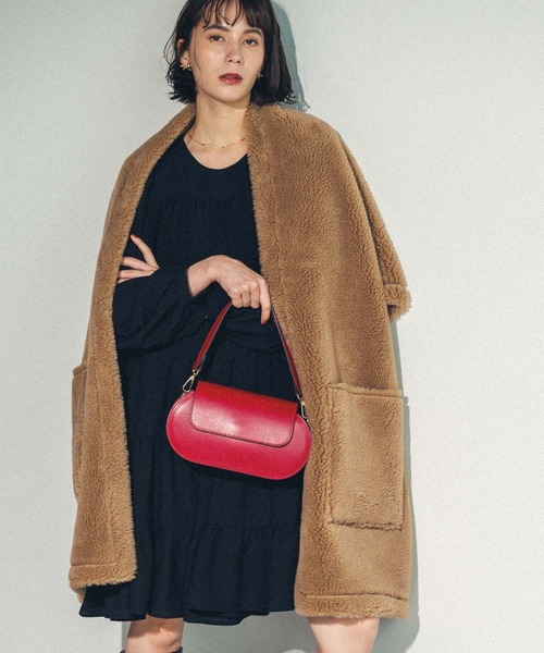 ココGready Brilliant ボア×スエードショールベージュ Gready Brilliant ボア×スエードショールベージュ