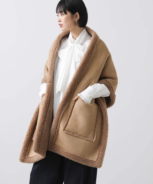 Gready Brilliant（グレディブリリアン）の「ボア×スエードショール