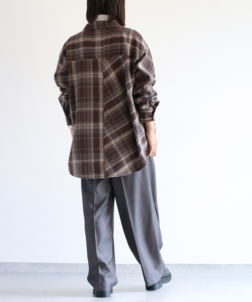 cepo(セポ)の「〈低身長サイズあり〉ウエストラップデザインイージーワイドパンツ(スラックス・レディース・グレー系その他/チャコール/キャメル・S/M)」の22枚目の写真