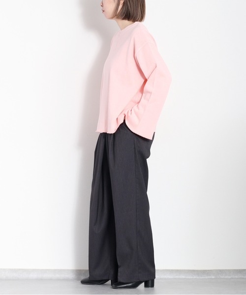 cepo(セポ)の「〈低身長サイズあり〉ウエストラップデザインイージーワイドパンツ(スラックス・レディース・グレー系その他/チャコール/キャメル・S/M)」の13枚目の写真