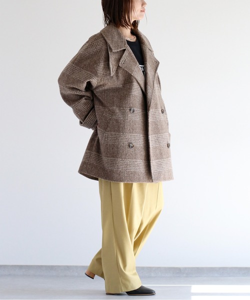 cepo(セポ)の「〈低身長サイズあり〉ウエストラップデザインイージーワイドパンツ(スラックス・レディース・グレー系その他/チャコール/キャメル・S/M)」の10枚目の写真