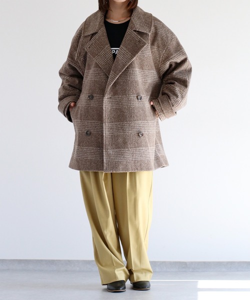 cepo(セポ)の「〈低身長サイズあり〉ウエストラップデザインイージーワイドパンツ(スラックス・レディース・グレー系その他/チャコール/キャメル・S/M)」の11枚目の写真