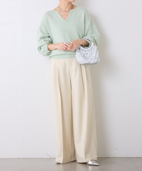 PAPILLONNER（パピヨネ）の「スパンコール2WAYバッグ（ショルダーバッグ・レディース・ホワイト/ブラック・FREE）」の5枚目の写真