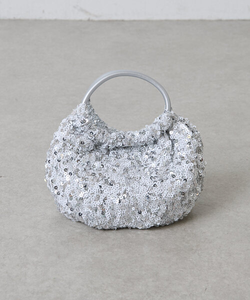 PAPILLONNER（パピヨネ）の「スパンコール2WAYバッグ（ショルダーバッグ・レディース・ホワイト/ブラック・FREE）」の8枚目の写真