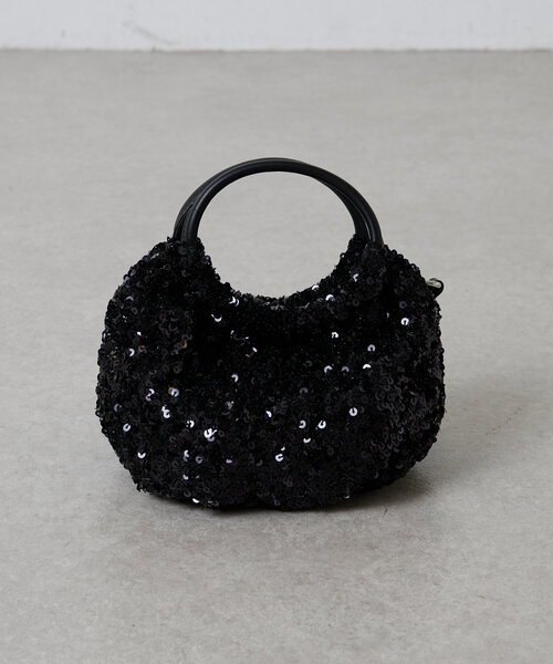 PAPILLONNER（パピヨネ）の「スパンコール2WAYバッグ（ショルダーバッグ・レディース・ホワイト/ブラック・FREE）」の9枚目の写真