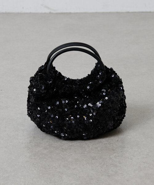 PAPILLONNER（パピヨネ）の「スパンコール2WAYバッグ（ショルダーバッグ・レディース・ホワイト/ブラック・FREE）」の11枚目の写真