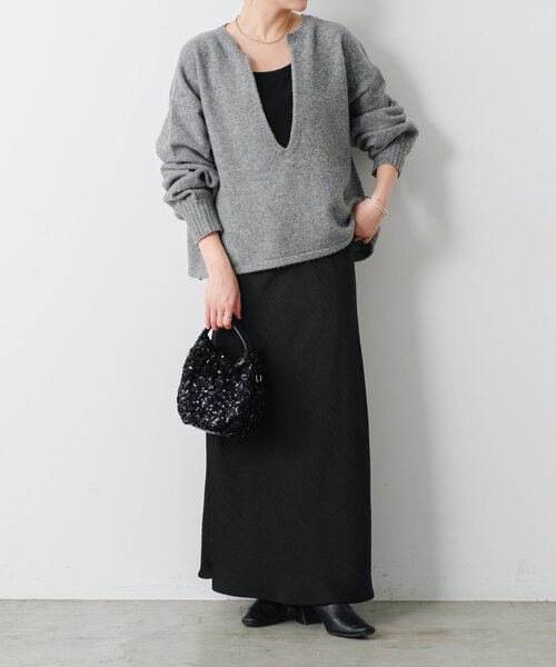 PAPILLONNER（パピヨネ）の「スパンコール2WAYバッグ（ショルダーバッグ・レディース・ホワイト/ブラック・FREE）」の19枚目の写真