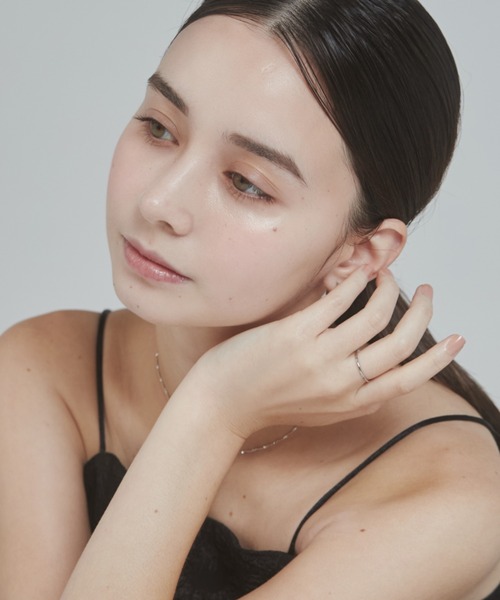 ciite' surgical stainless(シーテサージカルステンレス)の「【 金属アレルギー対応 】 シンプルビジューリング サージカルステンレス(リング・レディース・シルバー/ゴールド・11号/9号/13号)」の8枚目の写真