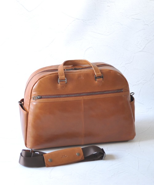 SEEKER（シーカー）の「【NOBLE】オイルレザー ボストンバッグ SKB-NB01（ボストンバッグ・メンズ・キャメル/グリーン/ブラック/ワイン/ネイビー・FREE）」の6枚目の写真