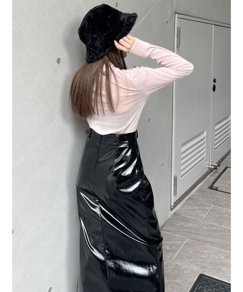 セール】フェイクパテントレザースカート（スカート）｜MURUA