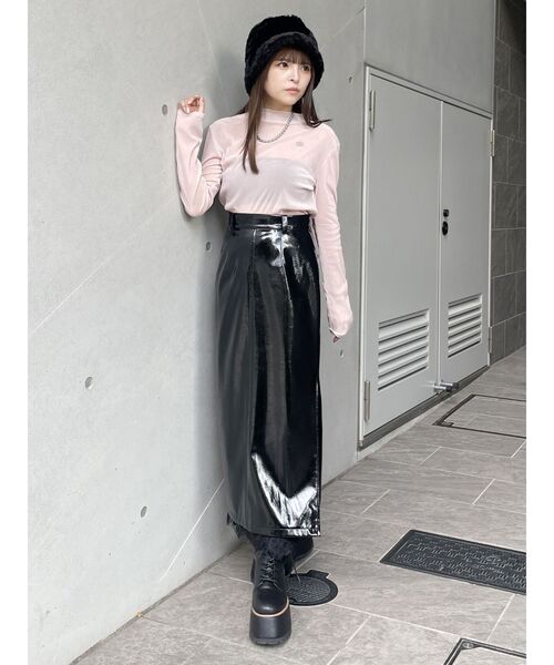 20AW MAISON MARGIELA フェイクレザースカート 極美品MaisonMargielaメゾンマルジェラ白タグフェイクレザースカート