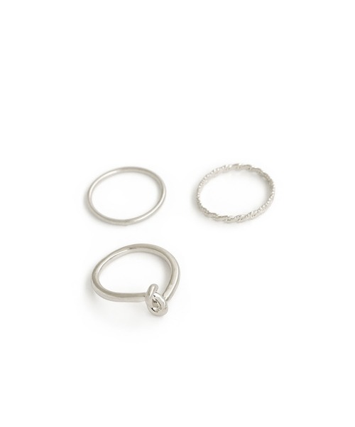 colleca la（コレカラ）の「ノットリングセット（リング・レディース・シルバー/ゴールド・FREE）」の6枚目の写真