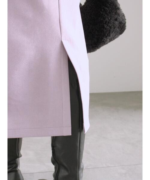 Te chichi(テチチ)の「ソフトスエードフロントジップタイトスカート(スカート・レディース・ピンク/チャコールグレー/オフホワイト・F)」の17枚目の写真