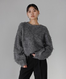 ENC | teddybear shaggy cropped pullover / テディベアーシャギークロップドプルオーバー(ニット/セーター)