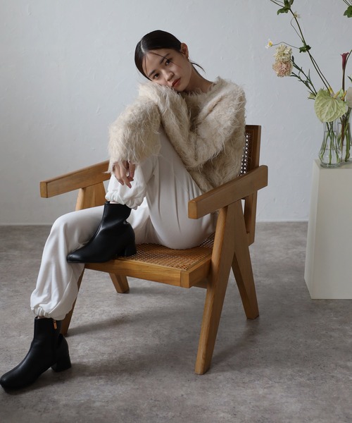 ニット セーター teddybear shaggy cropped pullover / テディベアーシャギークロップドプルオーバー レディース セール】teddybear shaggy cropped pullover / テディベアー