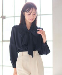 Feroux（フェルゥ）の「【新色追加・洗える】ボリューム リボンタイ ブラウス（シャツ/ブラウス）」