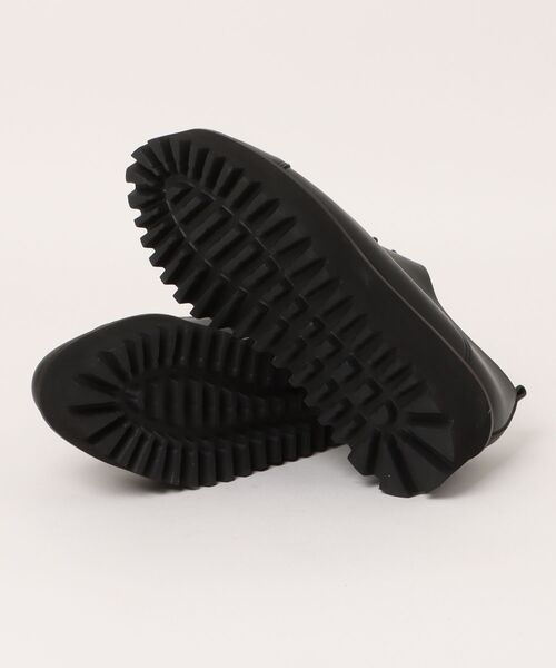 ALL BLACK（オールブラック）の「【本革/厚底/6cm】キャタピラーソールレースアップシューズ（ドレスシューズ・レディース・ブラック/シルバー・39/38/37/36/35）」の4枚目の写真
