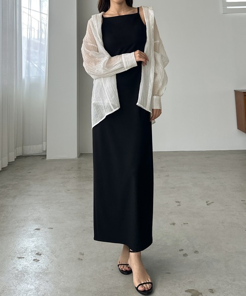 Louere（ルエレ）の「楊柳シアーシャツ（シャツ/ブラウス・レディース・ホワイト/ブラック/アイボリー・SMALL/MEDIUM/LARGE/X-LARGE）」の10枚目の写真