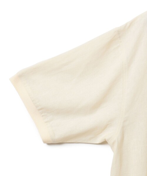 B:MING by BEAMS（ビーミングバイビームス）の「リネン ビッグ ポロシャツ（ポロシャツ・メンズ・ナチュラル/ブラック/オリーブ・S/M/L/XL）」の13枚目の写真