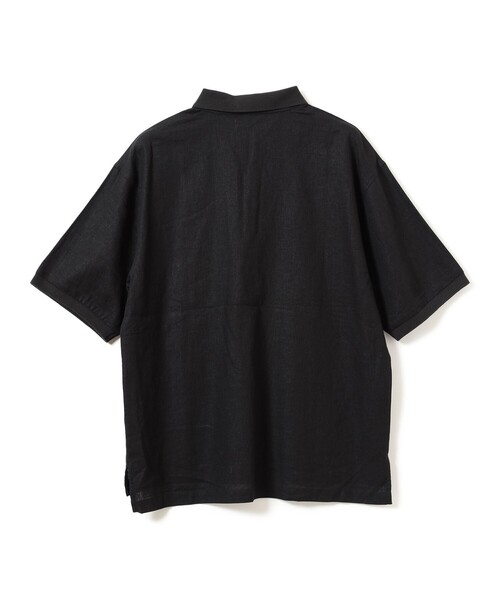 B:MING by BEAMS（ビーミングバイビームス）の「リネン ビッグ ポロシャツ（ポロシャツ・メンズ・ナチュラル/ブラック/オリーブ・S/M/L/XL）」の17枚目の写真