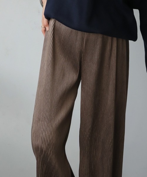 Bou Jeloud(ブージュルード)の「ベロアプリーツパンツ(その他パンツ・レディース・モカ/ホワイト系その他・38)」の11枚目の写真