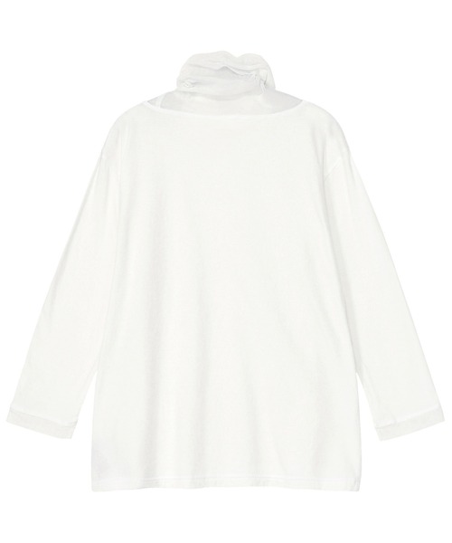 Plantation（プランテーション）の「コットンチュール  / カットソー / (O)（Tシャツ/カットソー・レディース・ライトブルー/ブラック/ライトグレー/ホワイト/レッド・M size）」の9枚目の写真