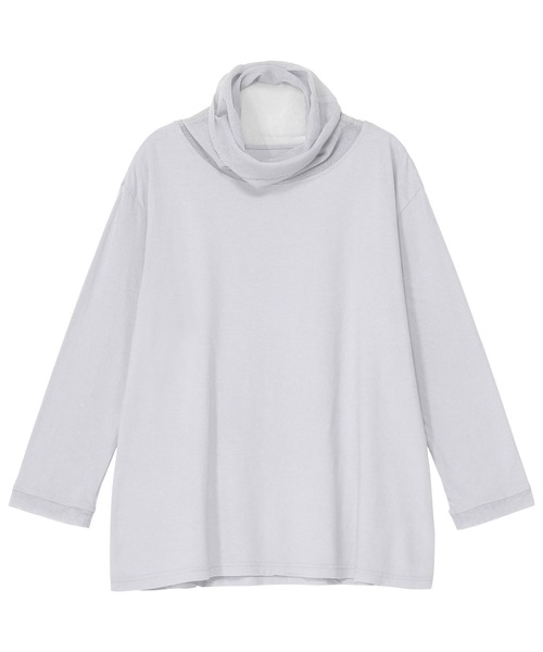 Plantation（プランテーション）の「コットンチュール  / カットソー / (O)（Tシャツ/カットソー・レディース・ライトブルー/ブラック/ライトグレー/ホワイト/レッド・M size）」の10枚目の写真