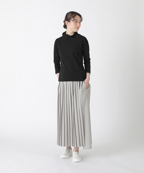 Plantation（プランテーション）の「コットンチュール  / カットソー / (O)（Tシャツ/カットソー・レディース・ライトブルー/ブラック/ライトグレー/ホワイト/レッド・M size）」の11枚目の写真