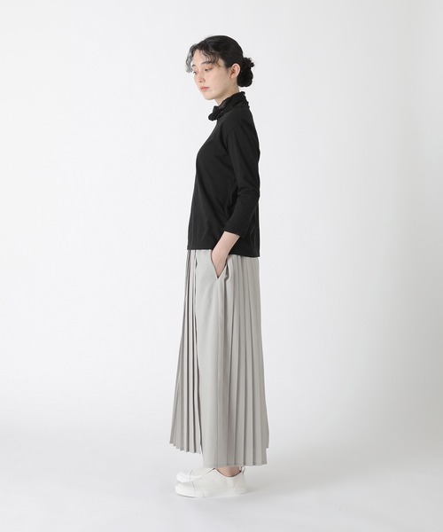 Plantation（プランテーション）の「コットンチュール  / カットソー / (O)（Tシャツ/カットソー・レディース・ライトブルー/ブラック/ライトグレー/ホワイト/レッド・M size）」の12枚目の写真