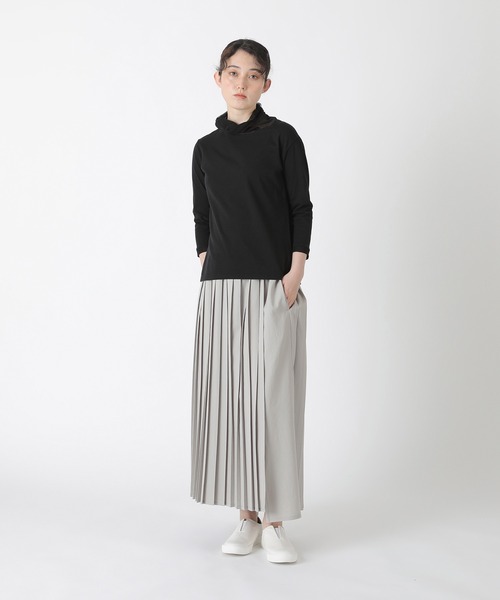 Plantation（プランテーション）の「コットンチュール  / カットソー / (O)（Tシャツ/カットソー・レディース・ライトブルー/ブラック/ライトグレー/ホワイト/レッド・M size）」の14枚目の写真